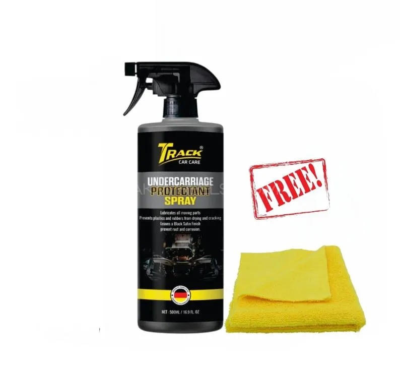 Track Car Care- Rust and Corrosion Under Carriage Protectant Lube 500ml With Free Towel  Image-1