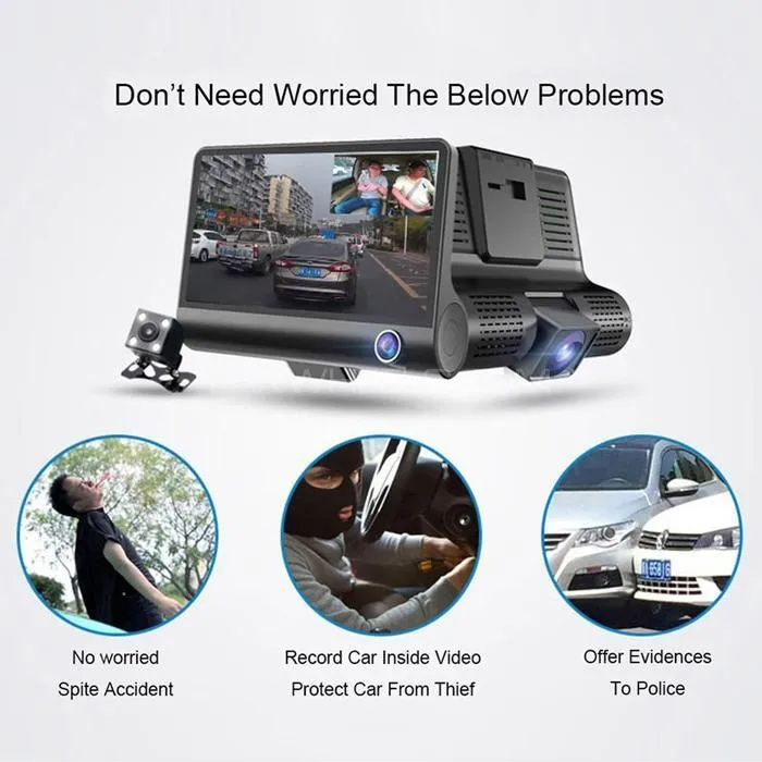 Wdr Dashcam 3 Camera Lens Video Car Dvr Full Hd 1080p Wdr Dashcam 3 Camera Lens Video Car Dvr Full Hd 1080p Image-5