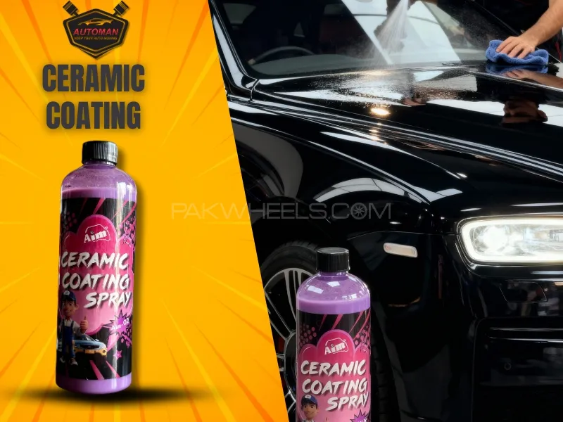 AIM Ceramic Coating Spray 500ml – Premium Car Paint Protection | AutomanPK Image-1