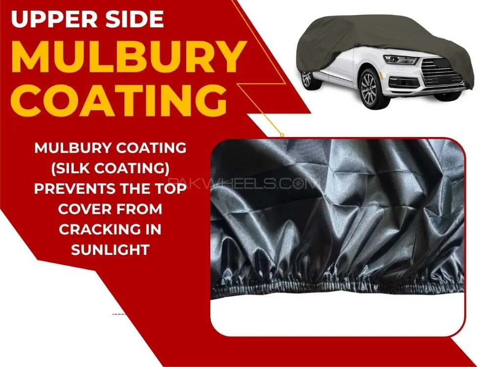 Honda City 2009 - 2021 Top Cover | Upper Side Mulbury Coating | Anti-Heat | Dust & Water Proof Honda City 2009 - 2021 Top Cover | Upper Side Mulbury Coating | Anti-Heat | Dust & Water Proof Image-2
