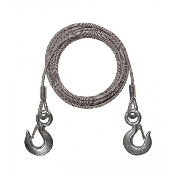 Stainless Steel Cable Tow Rope With Hook 10Ft Stainless Steel Cable Tow Rope With Hook 10Ft Image-1