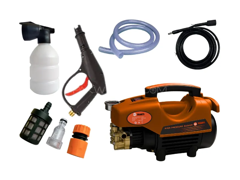 Shanti High Pressure Washer 1500W – 120 Bar with Free 100ml Car Shampoo Image-1