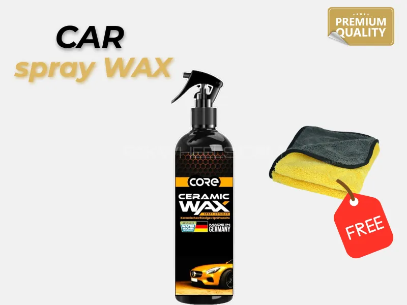Ceramic Spray Wax for Car Polish - High Gloss Liquid Wax Spray Made in Germany Image-1