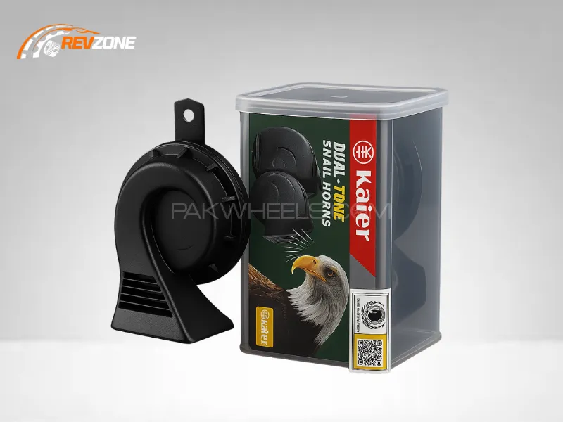 Kaier Dual Tone Snail Horn Single Pin – 12V Universal Replacement for Toyota Image-1