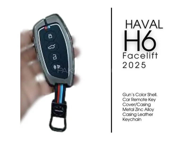 HAVAL H6 | Face Lift | 2025 | Gun’s Color Shell |Car Remote Key Cover | Casing Metal Zinc Alloy Casi Image-1