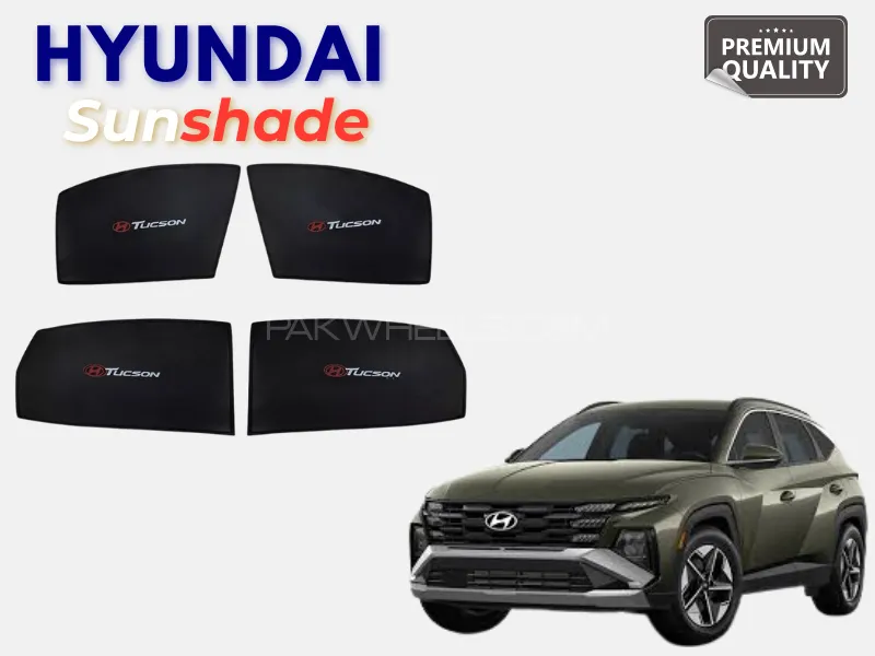 Hyundai Tucson 2025 Window Sun Shades | UV & Heat Block | Custom-Fit Side & Rear Set Image-1