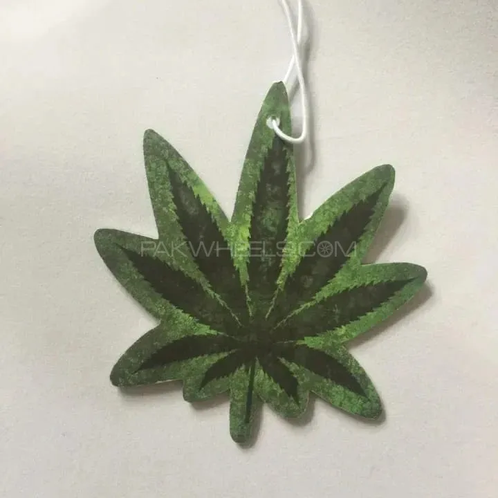  Mariguana Leaf Style Car Air Freshener Hanging Perfume Rear View Mirror Decor For Car 1 Pc Image-1