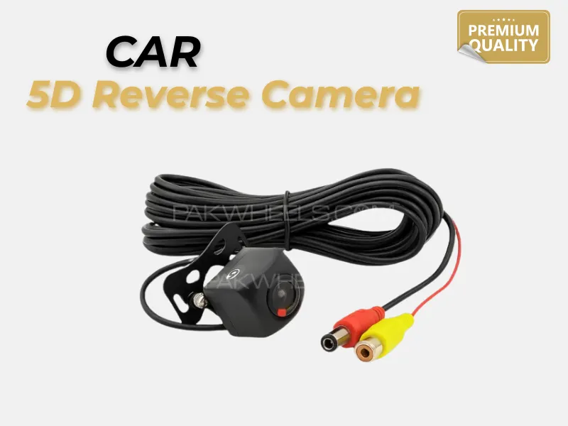 Universal 5D Car Reverse Camera – Night Vision, Wide Angle, Waterproof, HD View Image-1