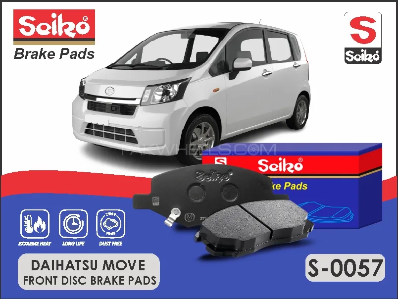 Daihatsu Move 2014-2023 Premium Seiko Front Disc Brake Pad Image-1