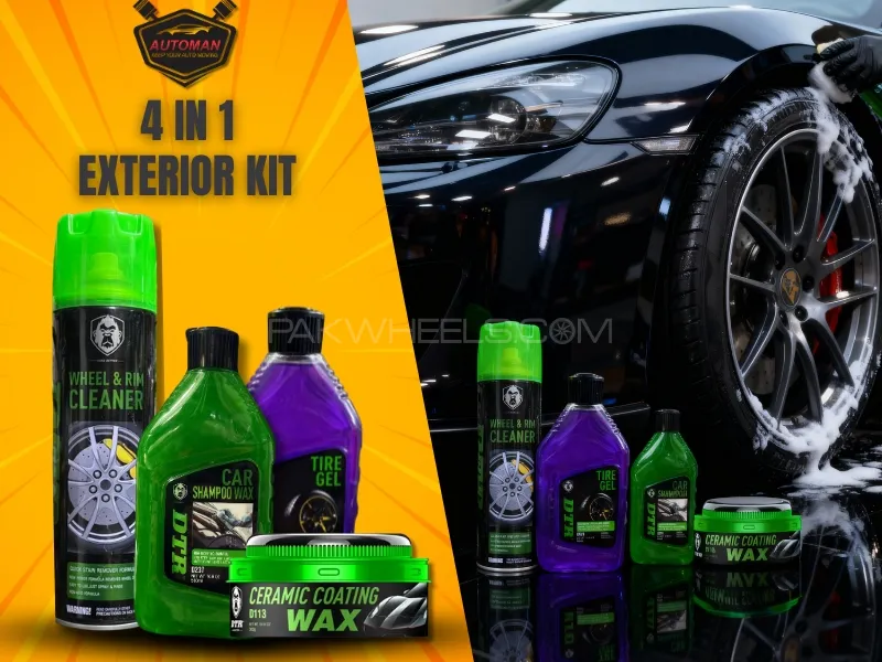 DTR 4 in 1 Exterior Kit – Complete Car Wash & Shine Bundle | AutoManPK Image-1