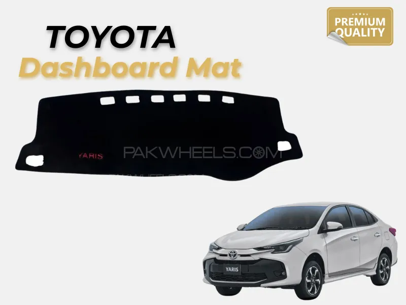 Toyota Yaris 2019–2024 Dashboard Mat | Velvet Non-Slip Fur Mat Image-1