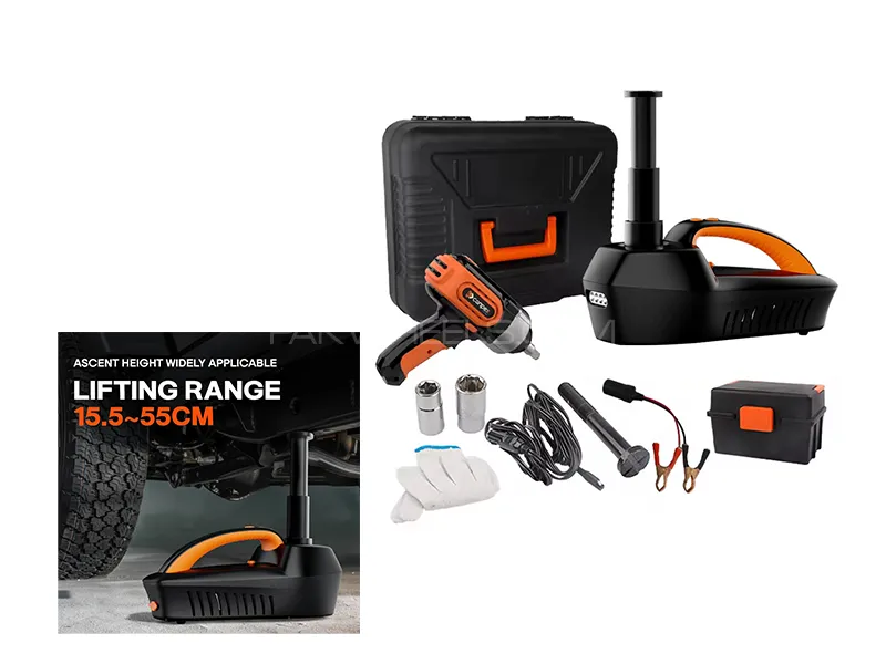 Conpex 4-in-1 Electric Car Jack 5-Ton 12V Effortless Jack Kit Image-1
