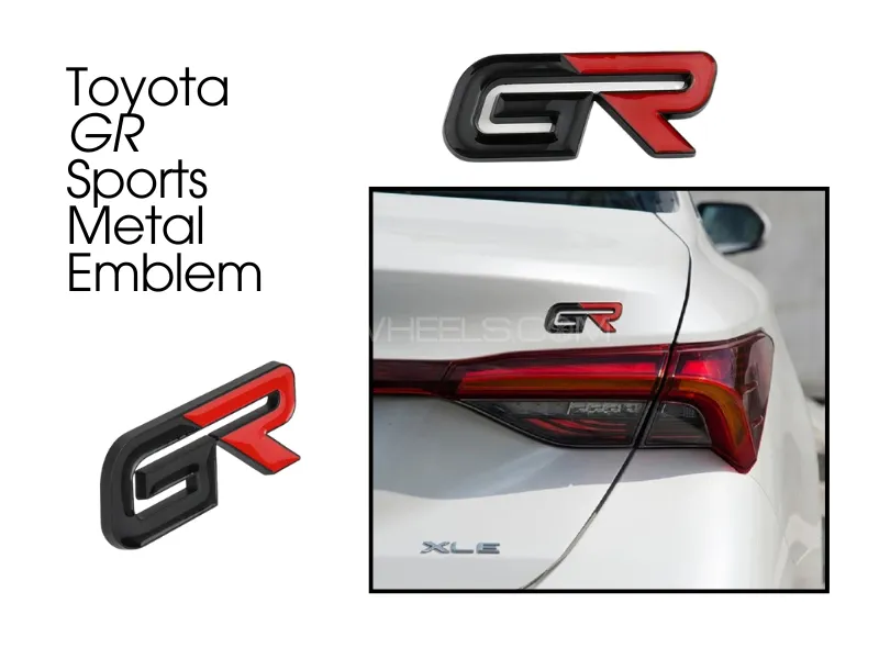 GR 3D Metal Logo For Toyota GR Sport Image-1