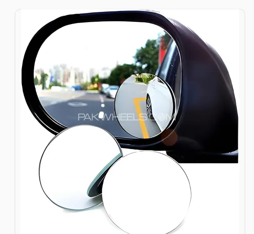 2Pcs Adjustable Blind Spot Mirrors | Wide Angle Rear View | 360° Rotating Safety Mirrors Image-1