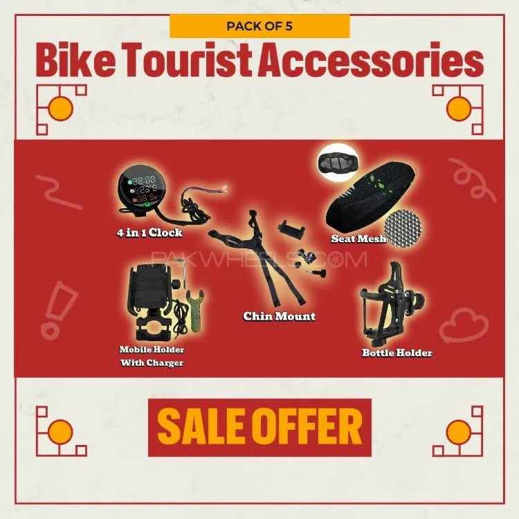  5 in 1 Bundle Tourist Travelling Accessories Kit Image-1