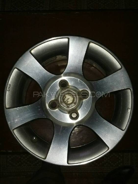 Alloy Rims Chrome finish. PCD 100.  13 inches. Hollows. Image-1