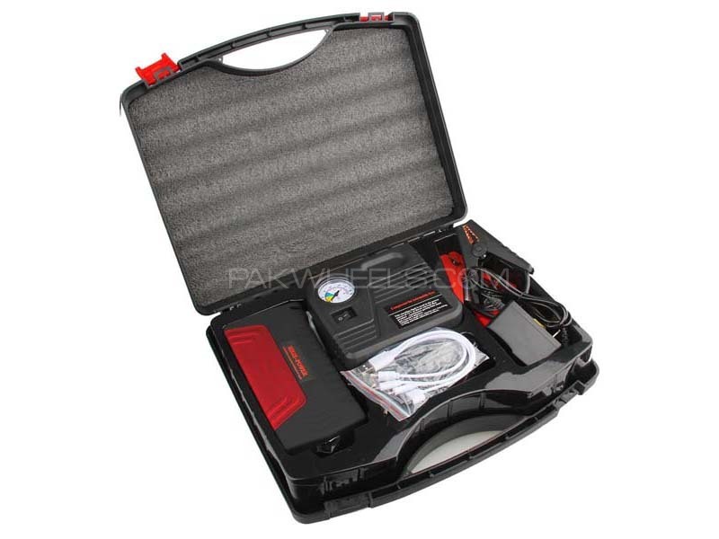 Heavy Duty Multi Function Car Jump Starter Power Bank Kit With Air Compressor Heavy Duty Multi Function Car Jump Starter Power Bank Kit With Air Compressor Image-6