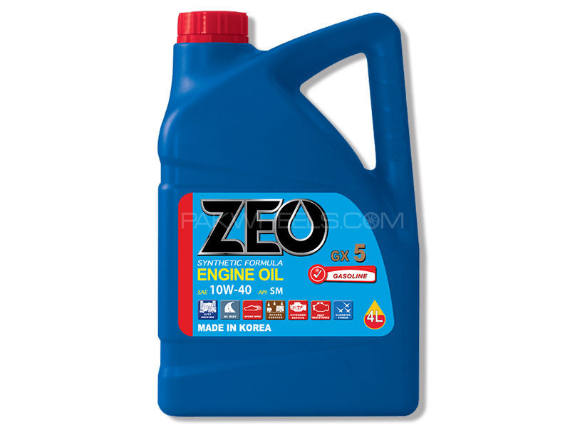 ZEO 3Ltr Synthetic Formula Engine Oil - GX5 10W40 SM Image-1