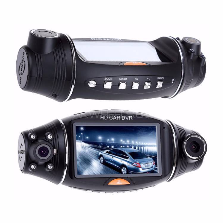 R310 "Dual Recording" Car DVR Night Vision 2.7" LCD Display + GPS FHD Image-1