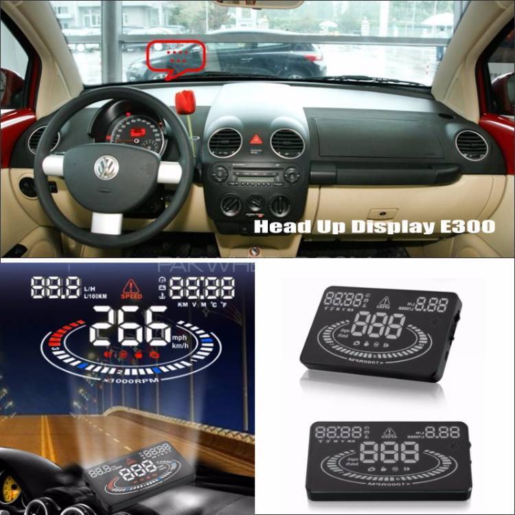 CAR HUD A8 Digital Speed Speed Alarm Fuel Temperature Color Display Image-1
