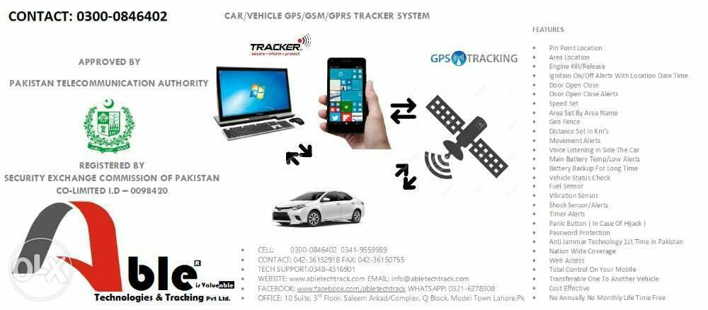 CAR/VEHICLE TRACKING SYSTEM WITH MOBILE APP & SERVICES Image-1