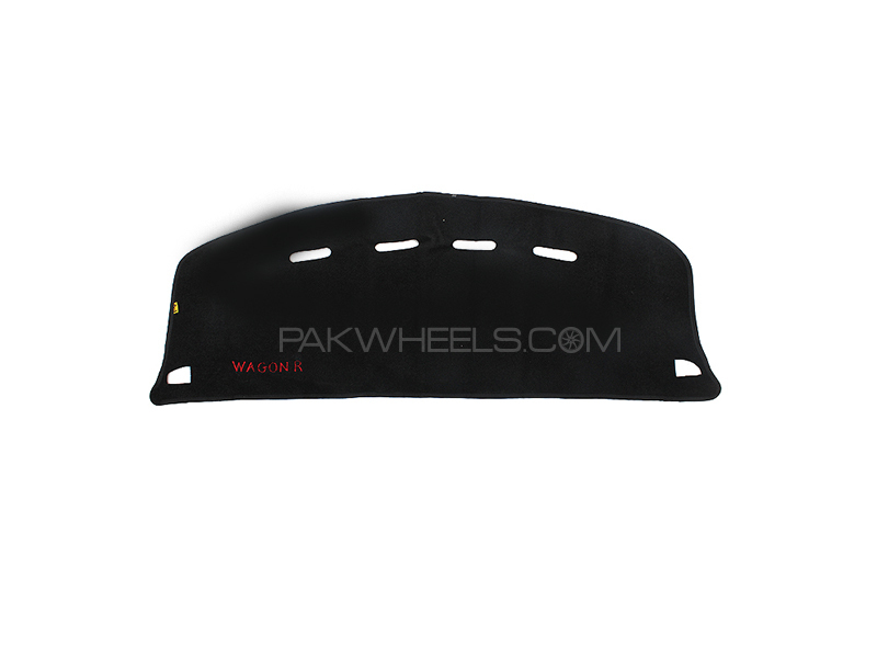 Pak Suzuki Wagon R Black Red Dashboard Mat Image-1
