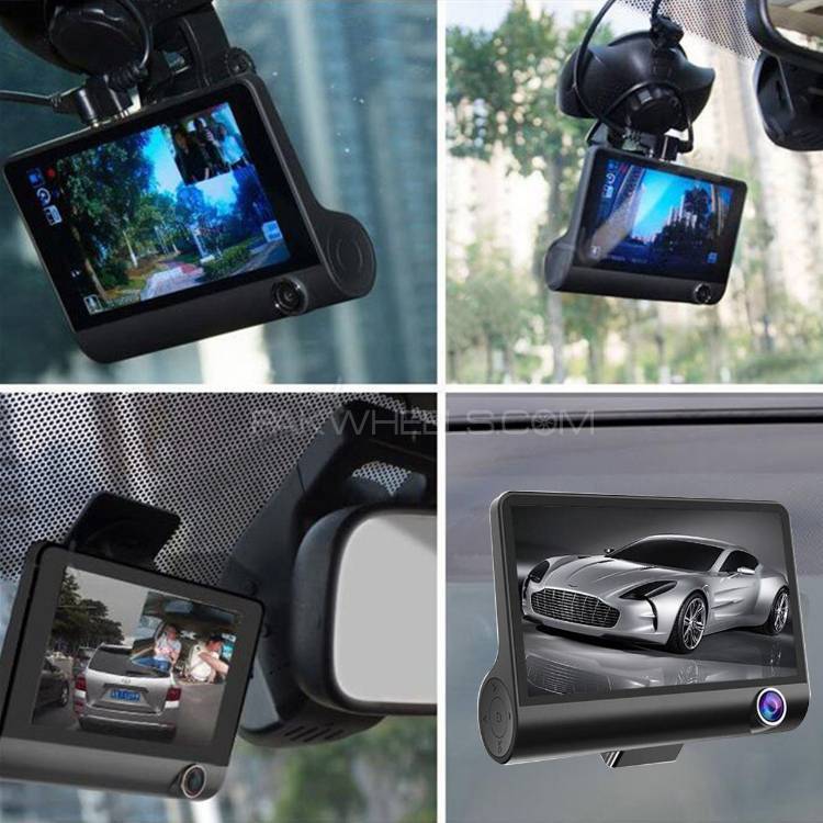 "3 in 1" Three Recorder Car DVR Camera LENS Cam "Eyes On CAR" Image-1