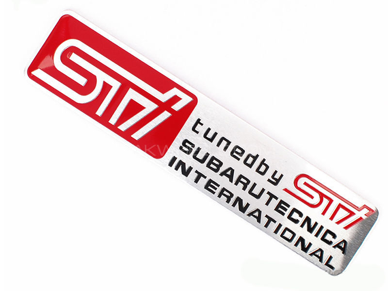 Subaru Tecnica Trunk Metal Sticker  Image-1