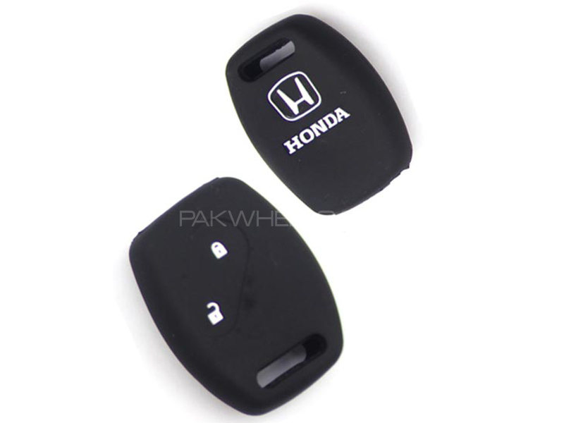 Silicon Key Cover For Honda Civic Reborn - Black  Image-1