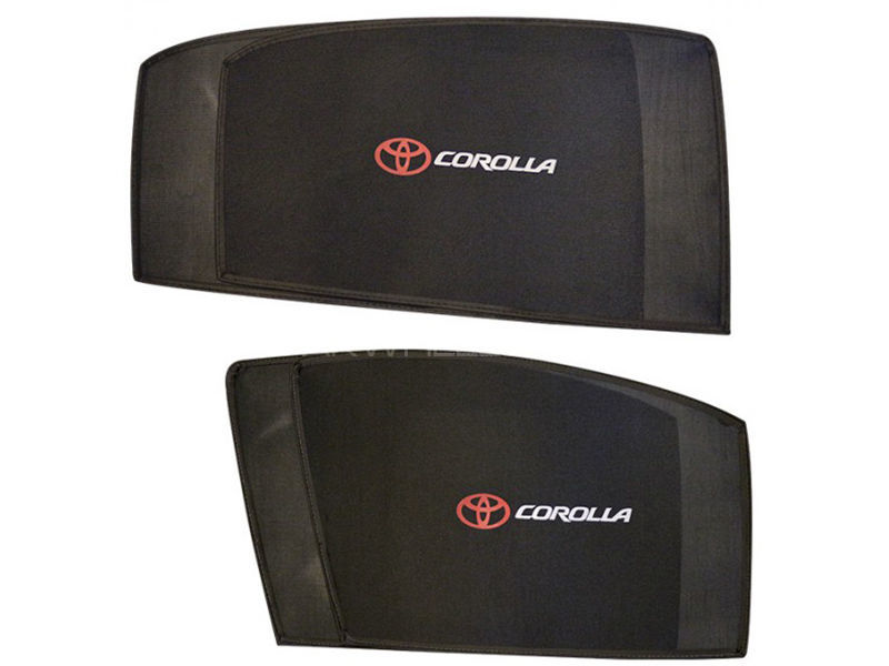 Toyota Corolla Side Shades With Logo - 2014-2018 Image-1
