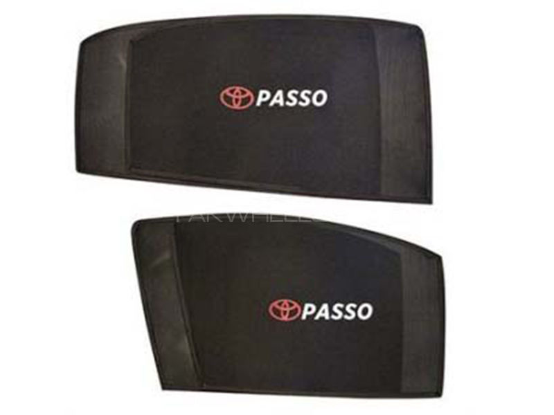 Toyota Passo Side Shades With Logo Image-1