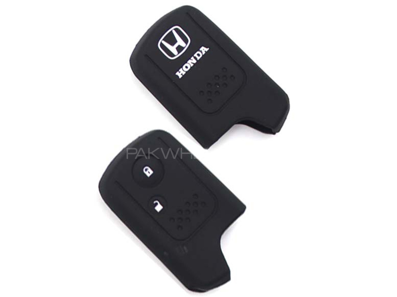 Silicon Key Cover For Honda CRV - Black Image-1