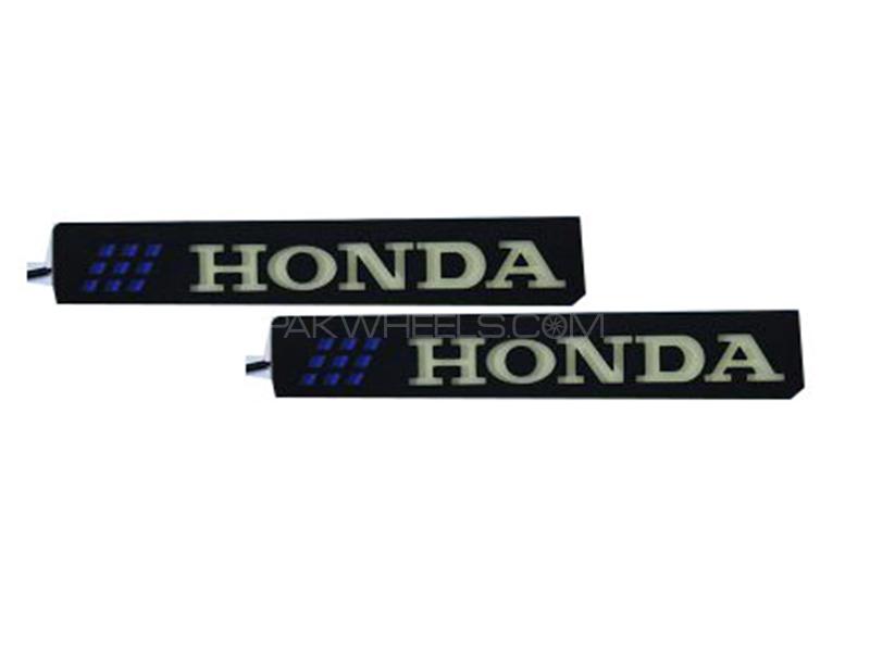 LED Logo - Honda White & Blue Image-1