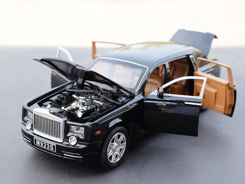 KinSmart Metal Body Die Cast Rolls Royce Phantom - Black Image-1