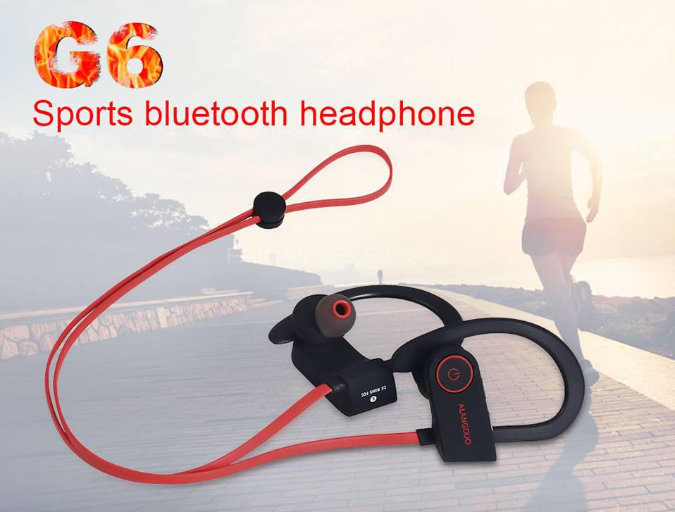 Sports / Water-Proof Bluetooth Earphones/Handsfree with Earhooks and Mic Image-1