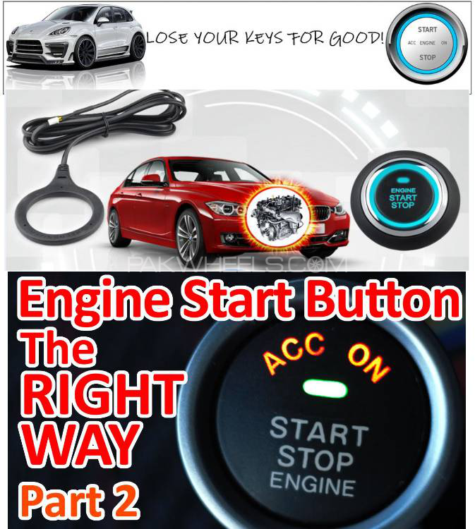 Smart Push Button Start Stop Kit Like Japani Car System Universal HQ Image-1