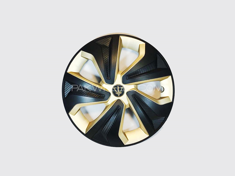 X8 Wheel Cover Evo Golden & Black Carbon S6 12" Image-1