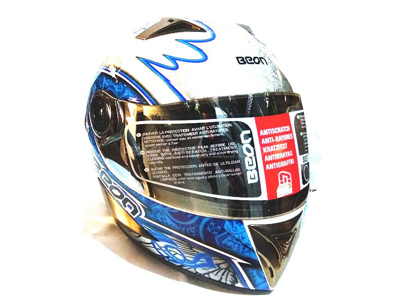 BEON Ecer 2205 Blue And White Helmet Image-1