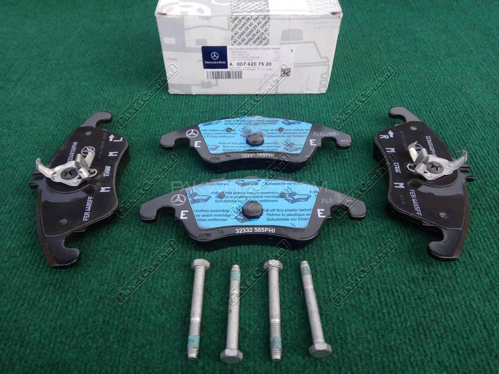 Mercedes Genuine Front Brake Pads for S212, W212, C204, S204, W204 Image-1
