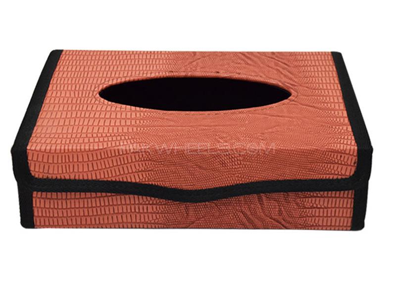 Car Tissue Box - Orange Image-1