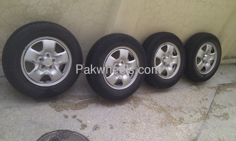 15 inch alloys and tyres (japanese used) for mini jeeps Image-1