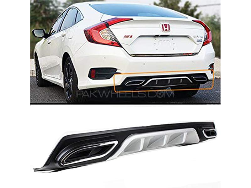 Wide Exhaust Tip Diffuser For Honda Civic 2016-2019 - FA13 Image-1