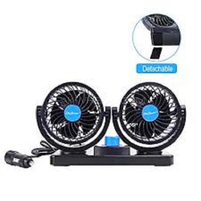  Dual Head Car Fan Image-1