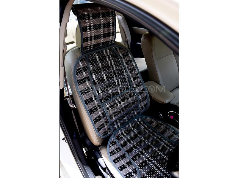 Check Style Summer Seat Cover - Black  Image-1