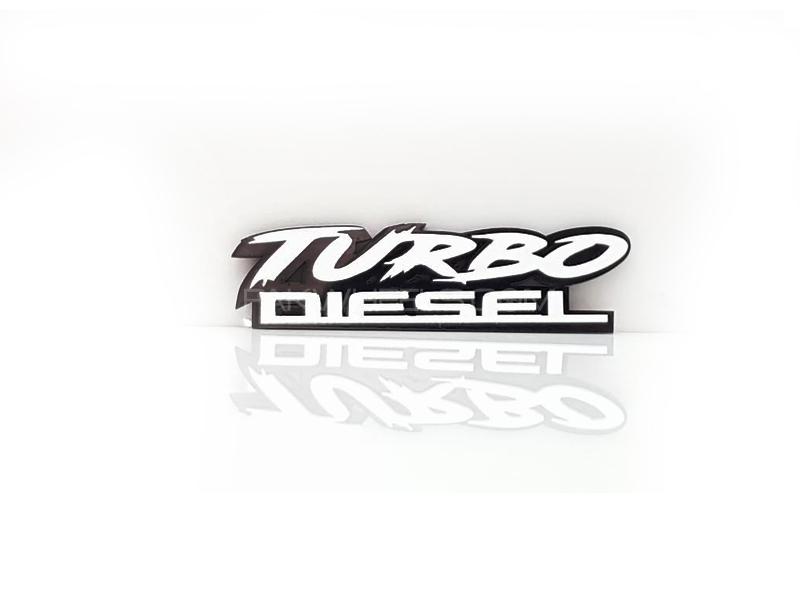 Turbo Diesel Plastic Pvc Emblem Image-1