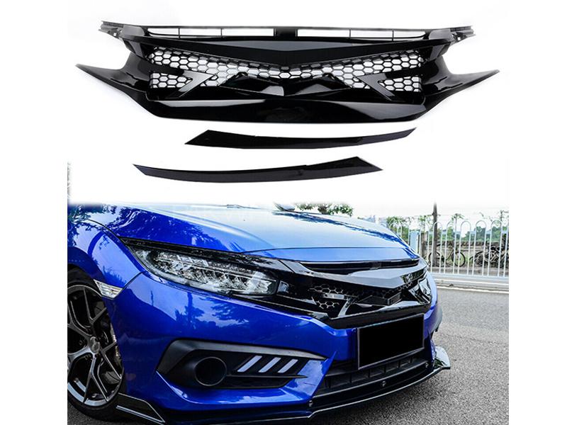 Honda Civic New Mesh Grill For 2016-2019 Image-1