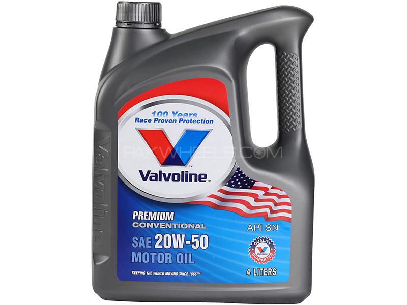 Valvoline Gasoline Oil Premium Conventional 20w-50 - 4 Litre for sale in Karachi Image-1