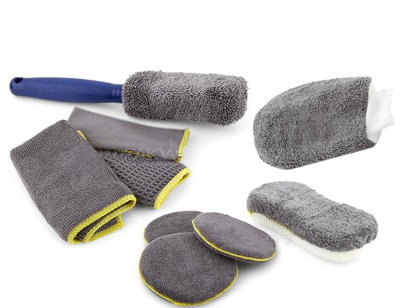 9 In 1 Microfiber Cleaning Kit Set Image-1