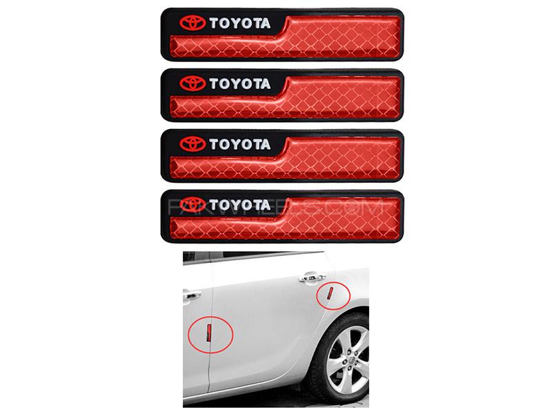Universal Door Guard With Reflector Toyota  - Red Image-1