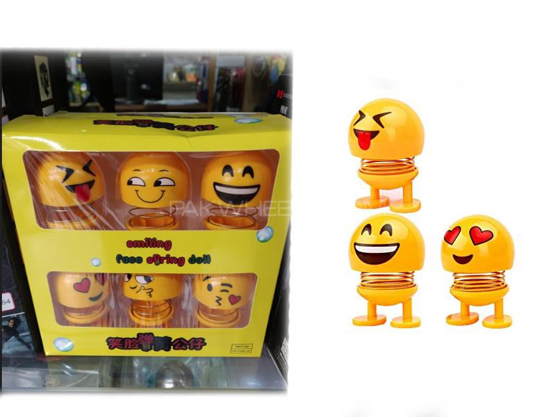 Jumping Emoji Pack With Springs For Dashboard Pack Of 6 Image-1